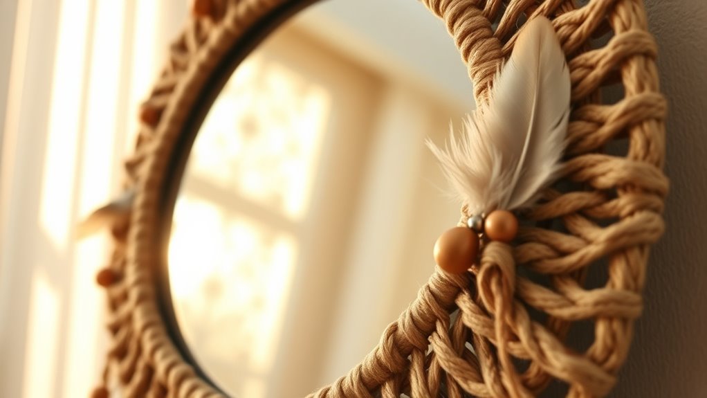 diy boho mirror frames