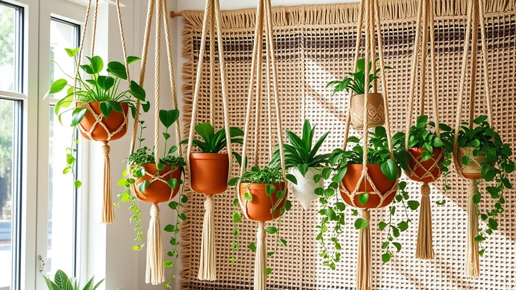 diy boho plant holders
