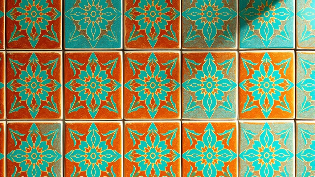 diy boho tile stenciling