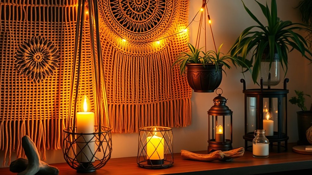 diy eco friendly boho lighting