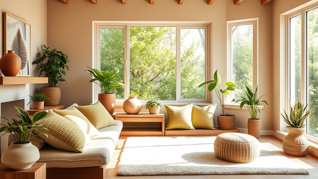 earth tones promote tranquility
