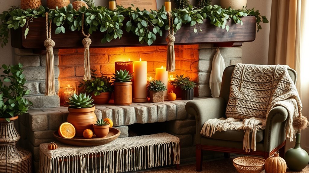 earthy tones and natural textures