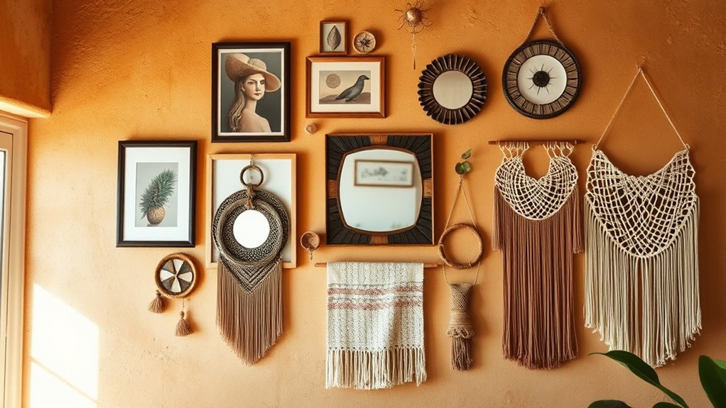 eclectic boho gallery styling