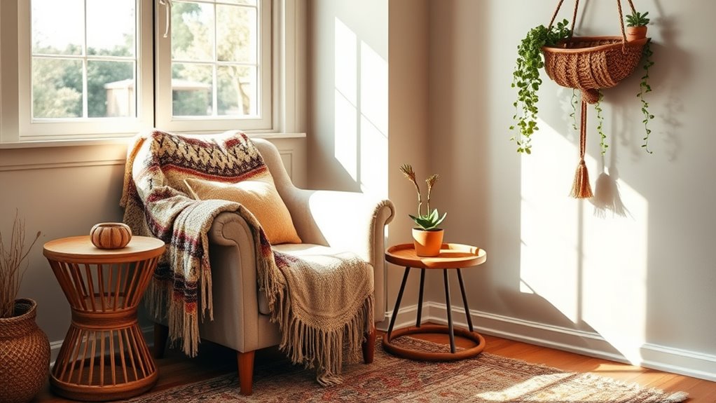 eclectic boho seating options