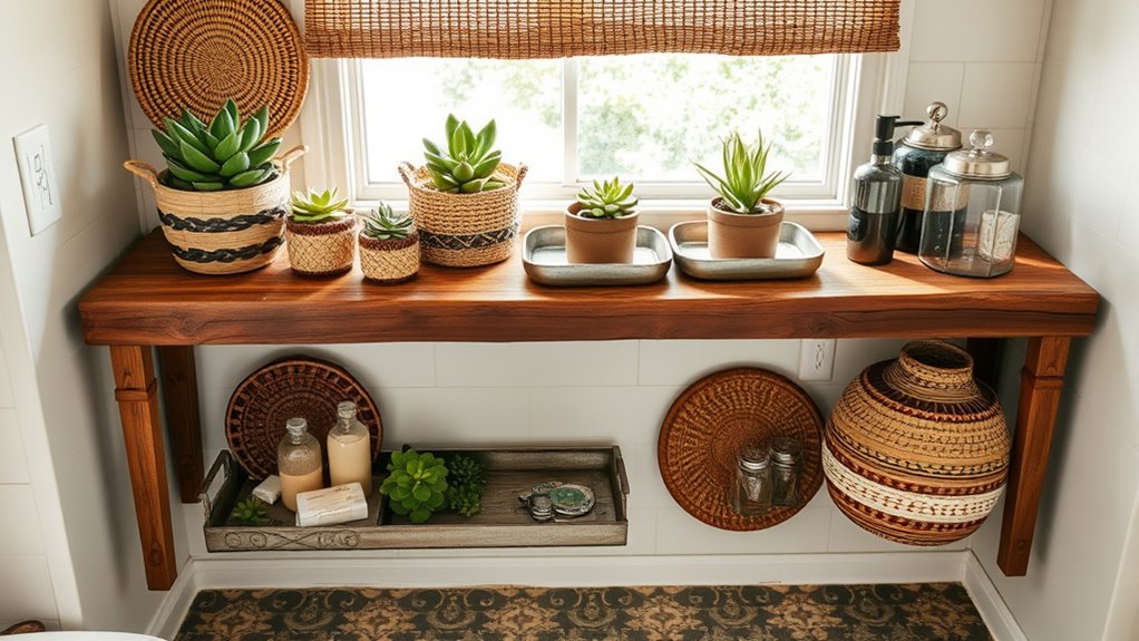 eclectic boho storage solutions