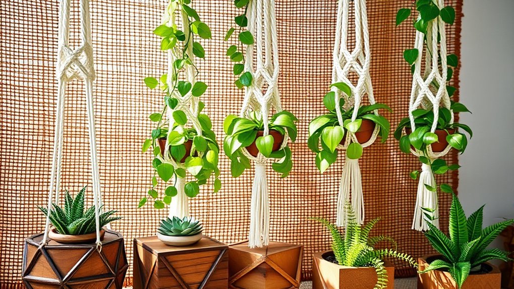 eclectic symbolic plant containers
