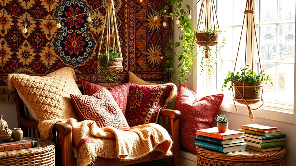 eclectic textiles and vibrancy