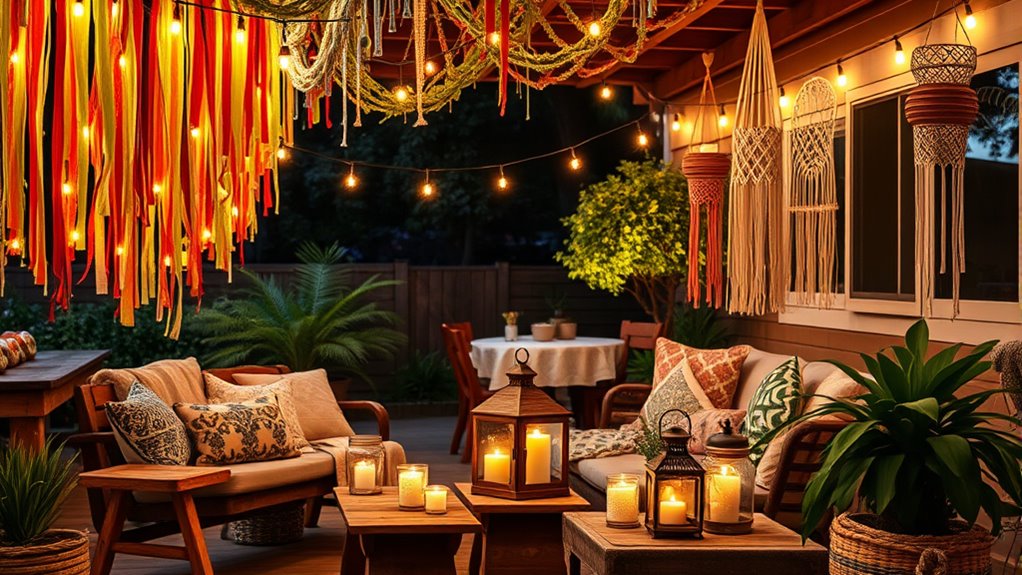 eco friendly boho outdoor lighting