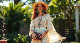 elegant bohemian party attire