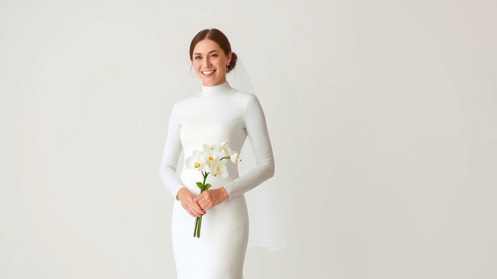 elegant minimalist bridal gowns