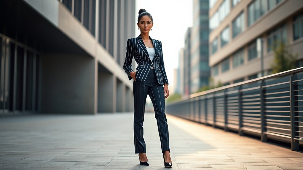 emphasize vertical stripes style