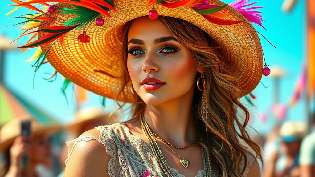 festival makeup and hair ideas
