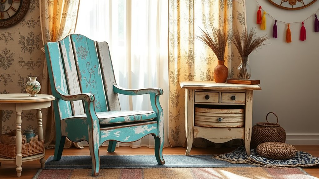 furniture prep for boho style