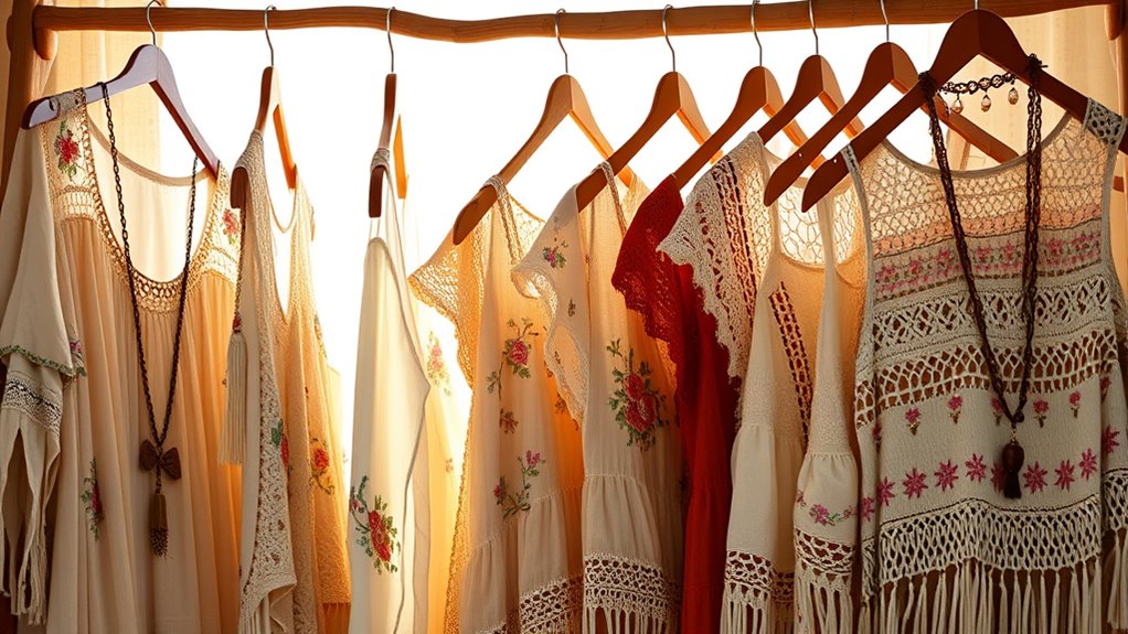 handcrafted boho embroidered tops