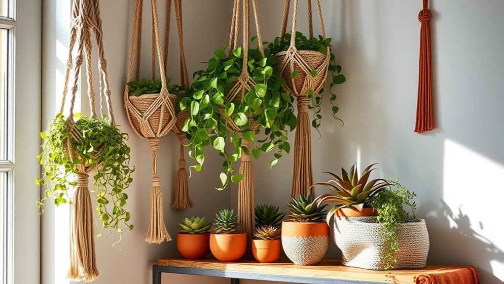 handmade macram boho decor
