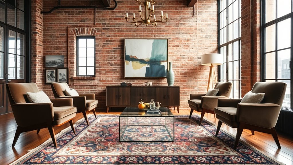 harmonious vintage modern integration