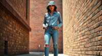 head to toe jean fashion