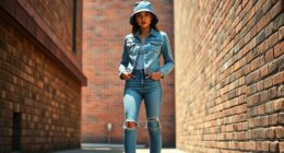 head to toe jean fashion
