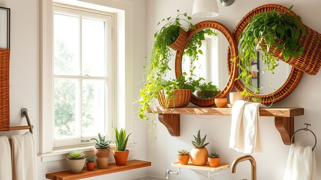 incorporate plants and natural decor