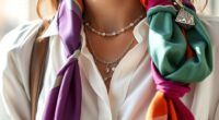 jewelry and scarf styling