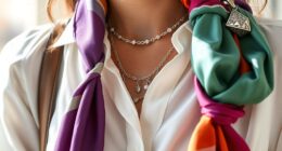 jewelry and scarf styling
