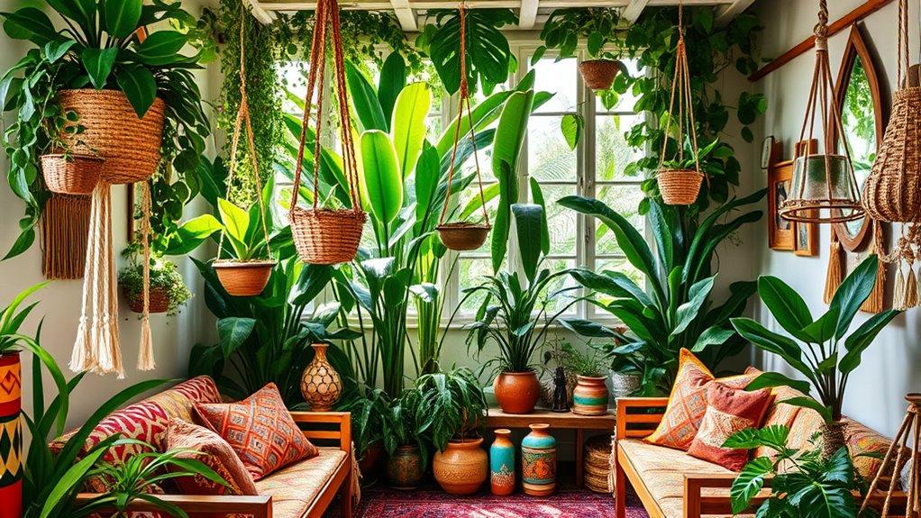 jungle inspired boho decor