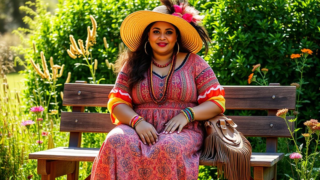 layered boho accessory styling