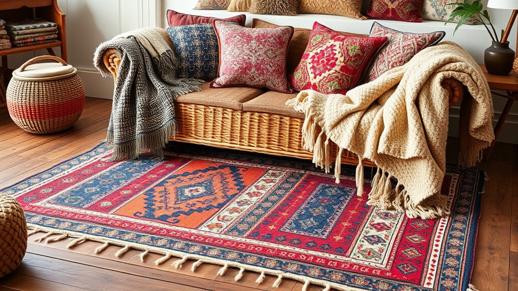 layered cozy textile combinations