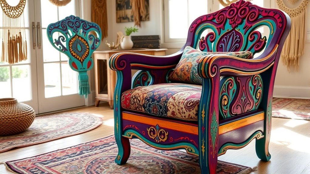 layered distressed boho finishes