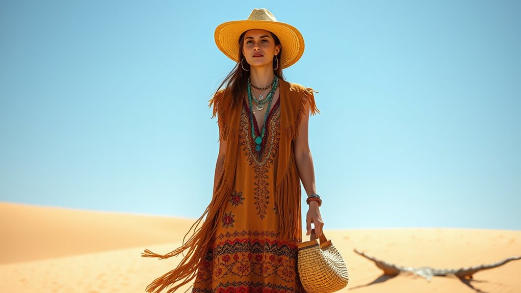 layered earthy boho accessories