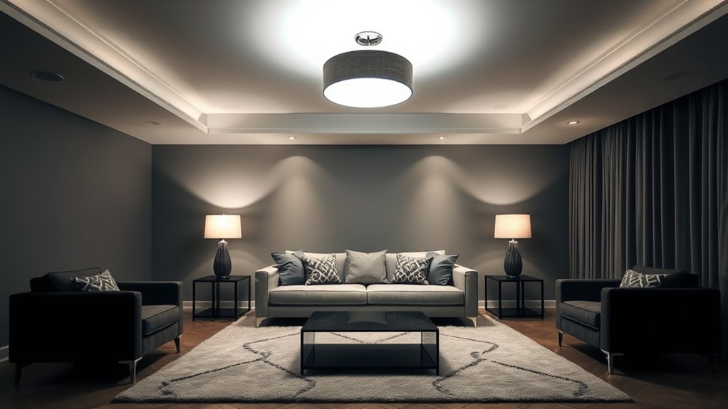 layered lighting creates ambiance