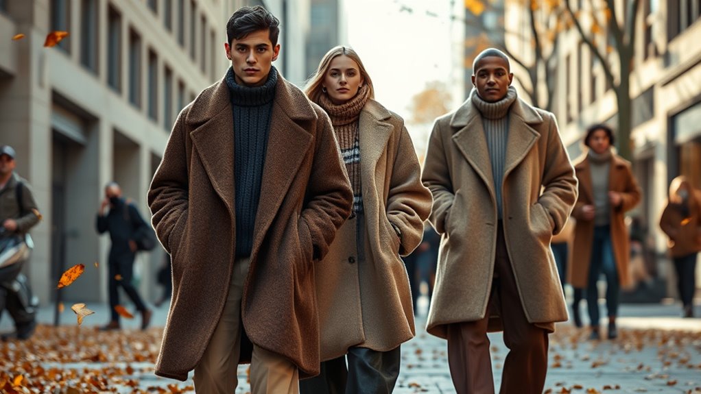 layered oversized sustainable fashion