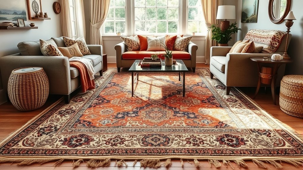 layered rug size tips