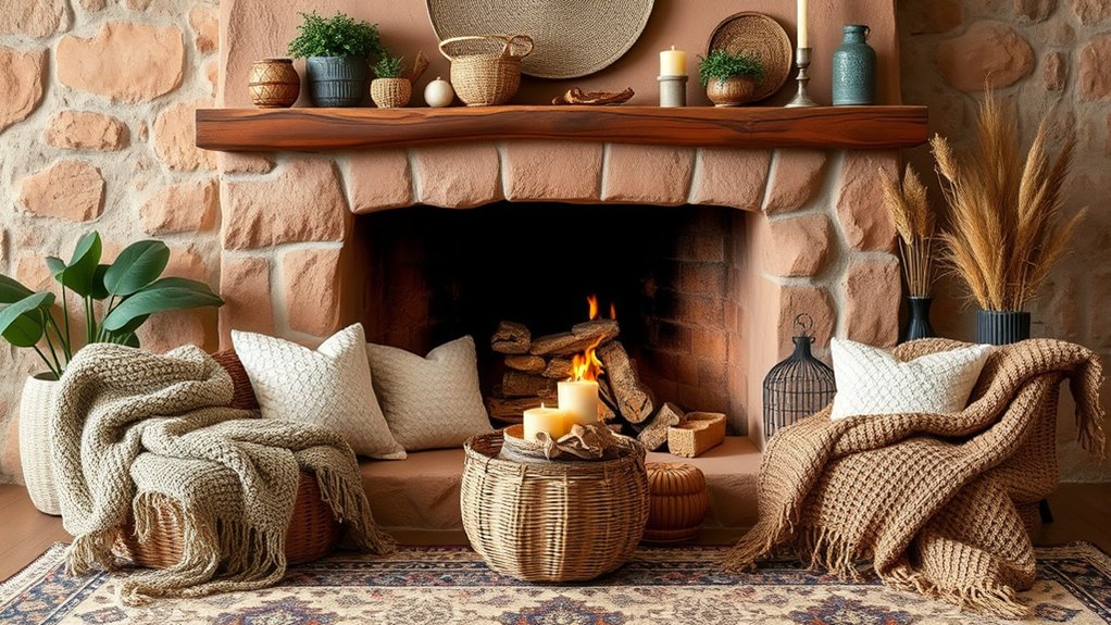 layered textural cozy accents