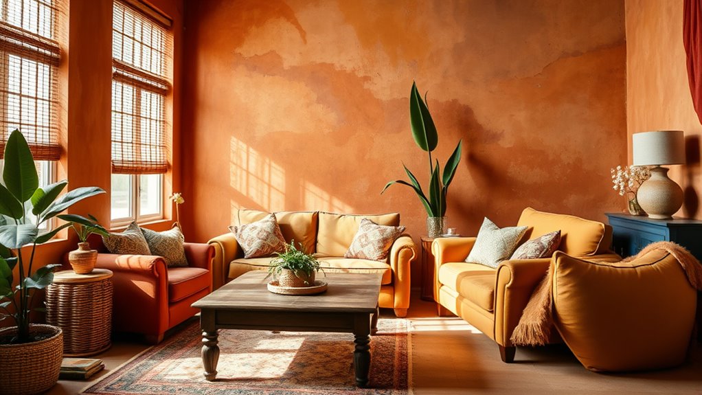 layered textured boho finishes