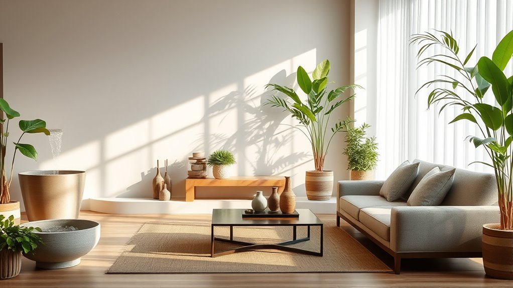 maintain balanced clutter free spaces