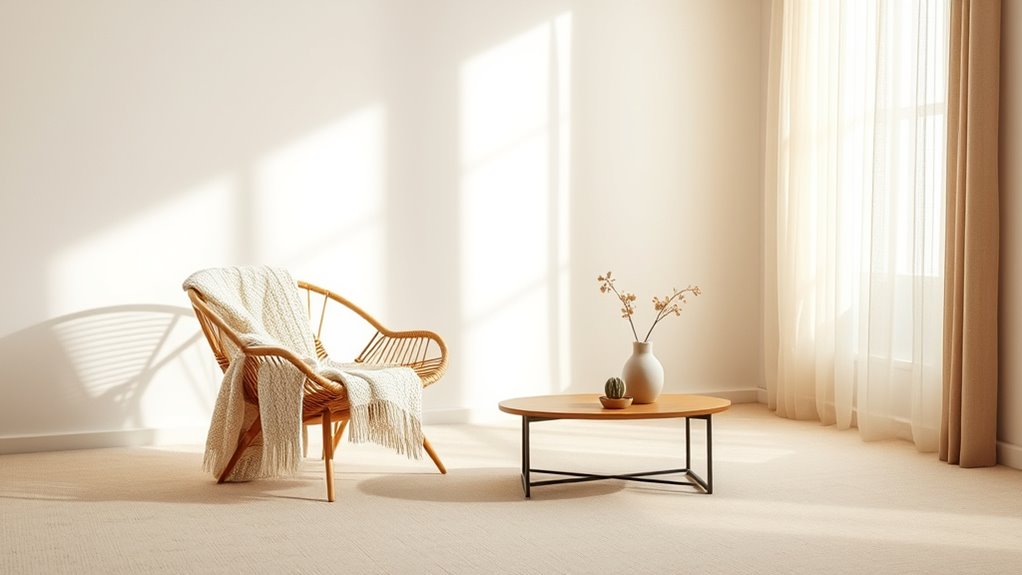 minimalist boho balanced decor