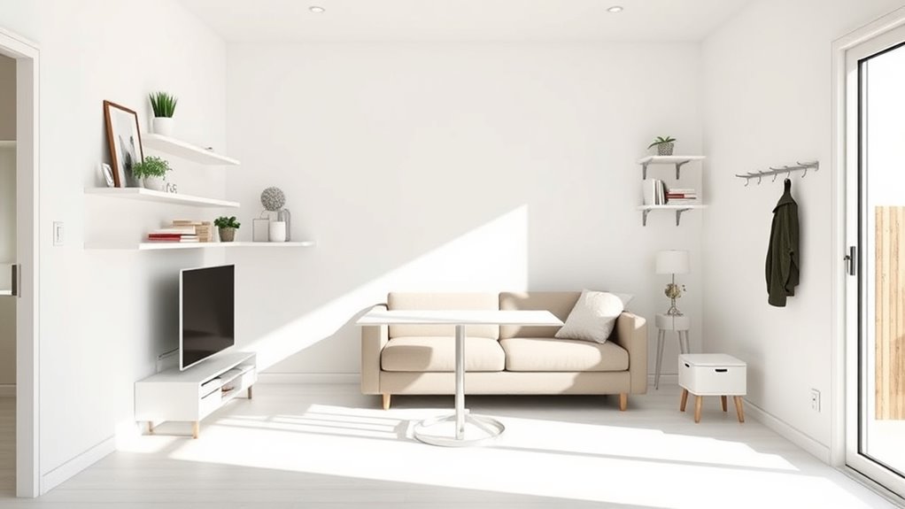 minimalist decor and organization