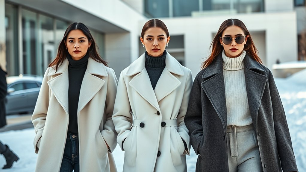 minimalist monochrome winter fashion