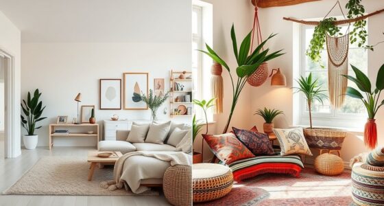 minimalist versus eclectic styles