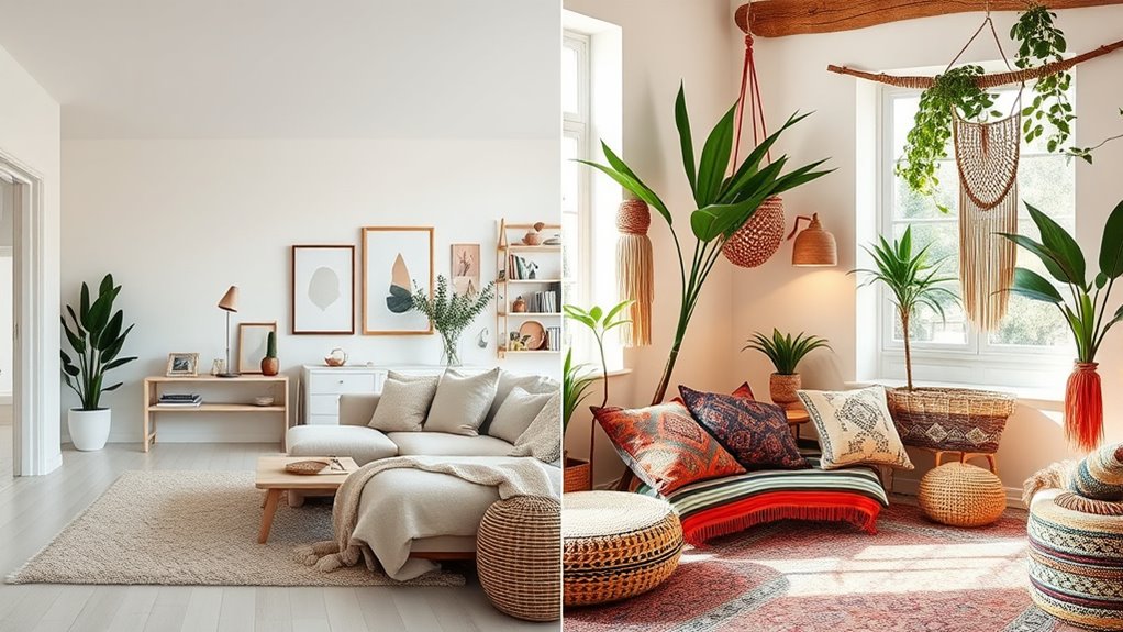 minimalist versus eclectic styles