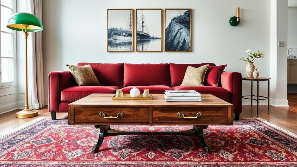 mixing vintage with modern elements