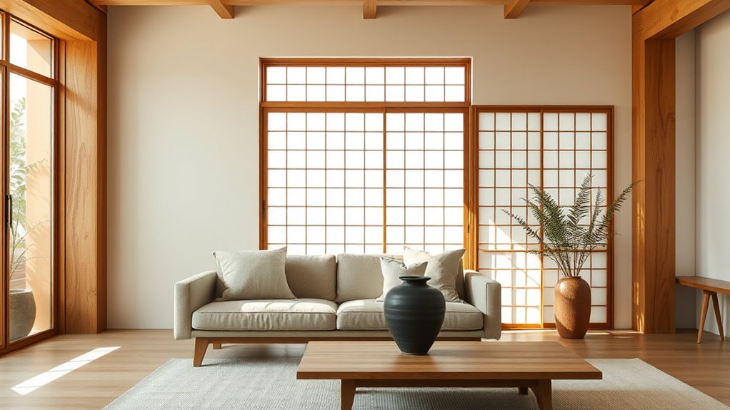 natural materials muted colors