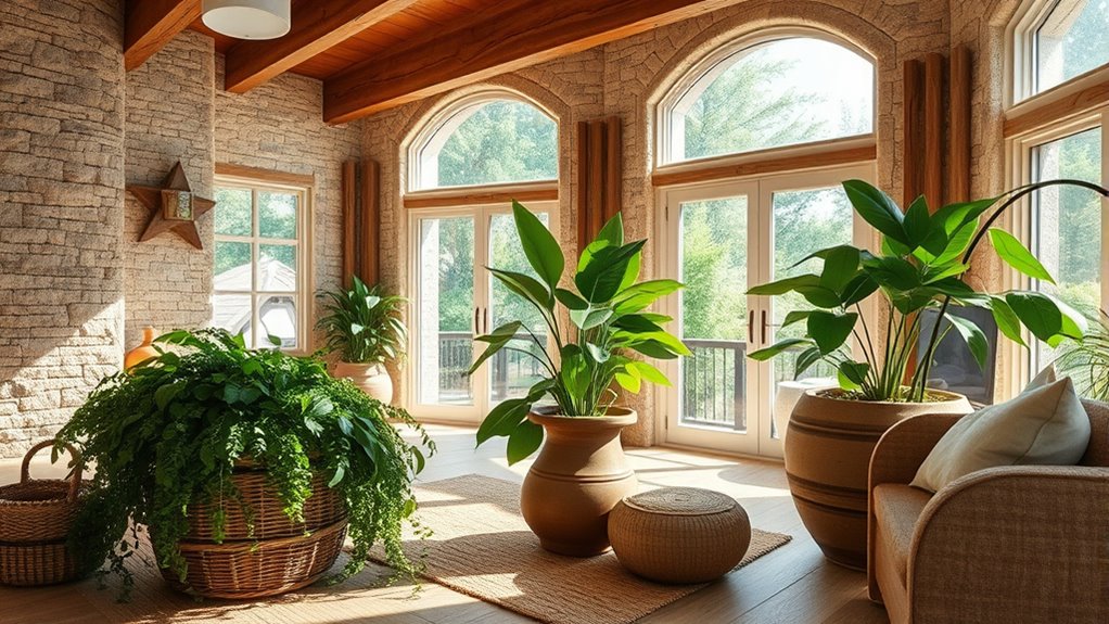 natural textures enhance ambiance