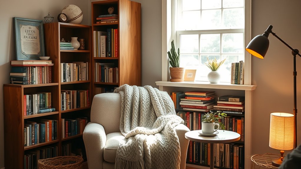 organized stylish cozy space