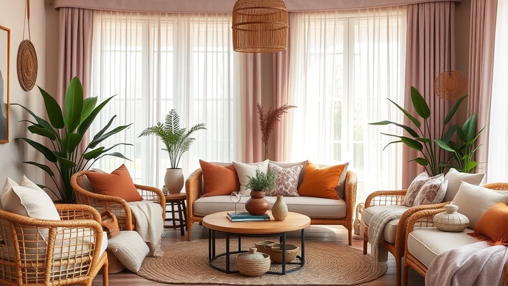 pastel natural textured decor