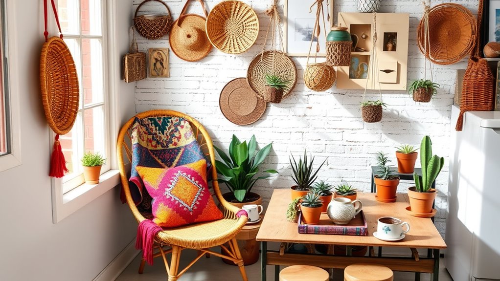 patterned textiles create coziness