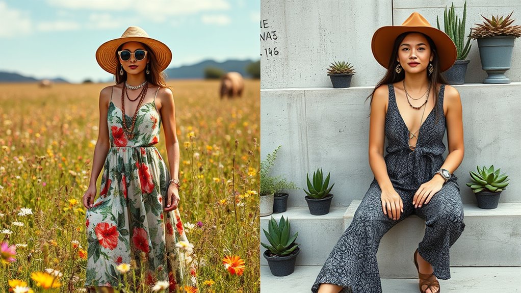 retro hippie style influence