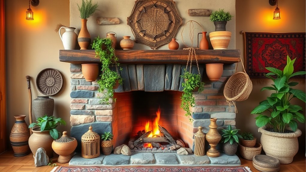 rustic boho hearth renovation