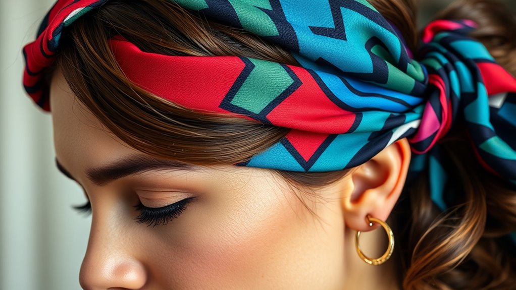 scarf styling hair accessories